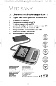 DE Oberarm-Blutdruckmessgerät MTS - bloeddrukmeter