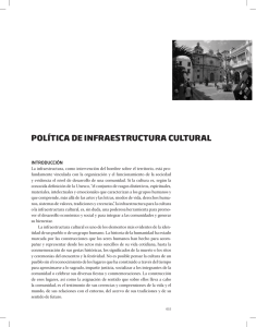 política de infraestructura cultural