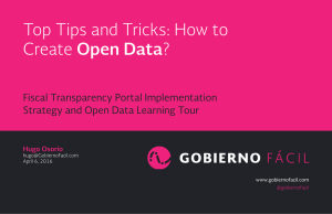 Top Tips and Tricks: How to Create Open Data?