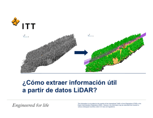 ¿Como extraer información útil a partir de datos LiDAR