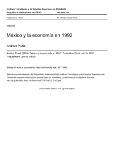 México y la economía en 1992 - ReI
