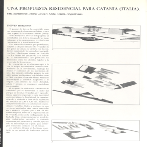 UNA PROPUESTA RESIDENCIAL PARA CATANIA (ITALIA).