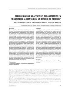 perfeccionismo adaptativo y desadaptativo en trastornos