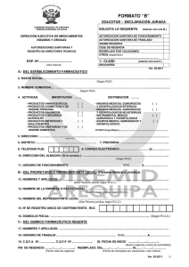FORMATO B - Gerencia Regional de Salud Arequipa