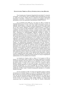 Statute of the International Criminal Tribunal for Rwanda