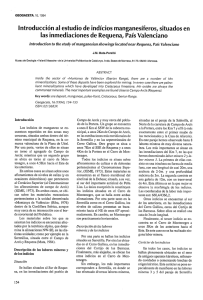 Introducción al estudio de indícios manganesíferos, situados en las