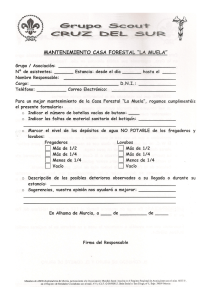 MANTENIMIENTO CASA FORESTAL "LA MUELA"