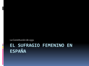 El sufragio femenino en España
