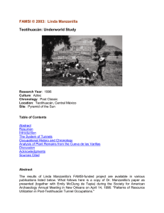Teotihuacán: Underworld Study