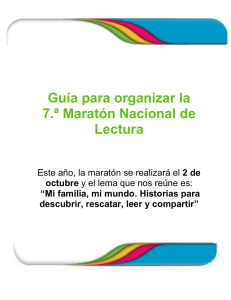 Guía para organizar la 7.ª Maratón Nacional de Lectura