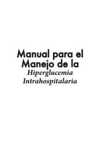 Manual Para el Manejo de la Hiperglucemia Intrahospitalaria