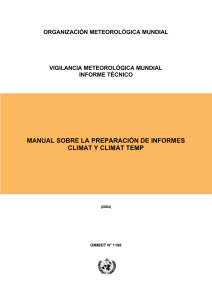 manual sobre la preparación de informes climat y climat temp