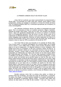 ANNIE HALL LA PRIMERA COMEDIA ADULTA DE WOODY ALLEN