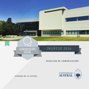 ingreso 2016 - Universidad Austral