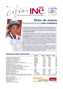 Cifras INE Marzo 2002 - Instituto Nacional de Estadistica.