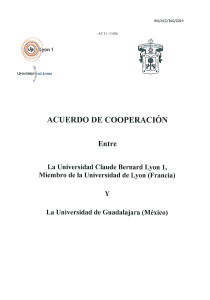 acuerdo de cooperación - Universidad de Guadalajara