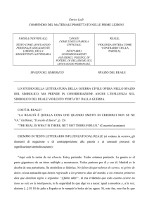 Enrico Lodi COMPENDIO DEL MATERIALE PROIETTATO NELLE