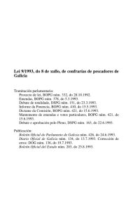 Lei 9/1993, do 8 de xullo, de confrarías de pescadores de Galicia