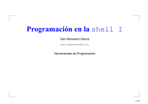 Programación en la shell I