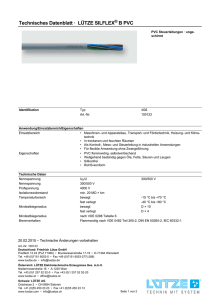 Technisches Datenblatt · LÜTZE SILFLEX B PVC