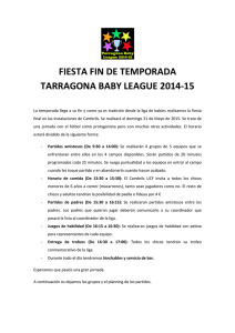 fiesta fin de temporada tarragona baby league 2014