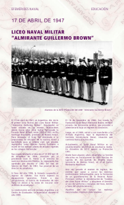 Creación Liceo Naval Almirante Brown 17/4/1947