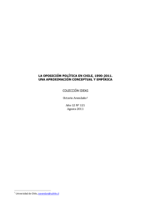 LA OPOSICIÓN POLÍTICA EN CHILE, 1990