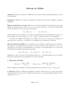 Método de Müller - Apuntes y ejercicios de matemáticas, Egor