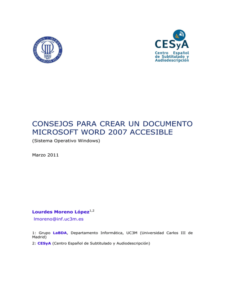 Consejos Para Crear Un Documento Microsoft Word 2007