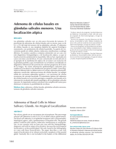 Adenoma de células basales en glándulas