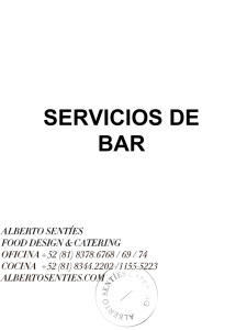 servicios de bar - Alberto Senties