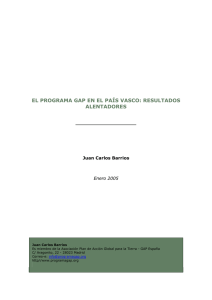 El Programa GAP en el País Vasco: resultados alentadores