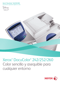 Xerox® DocuColor® 242/252/260 Color sencillo y asequible para