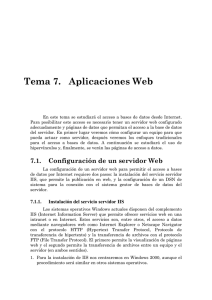 Tema 7 Aplicaciones Web