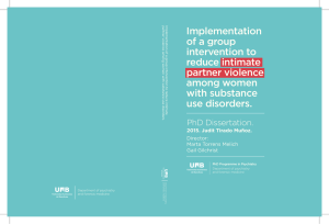 Implementation of a group intervention to reduce intimate partner