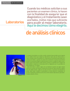 Laboratorios de análisis clínicos