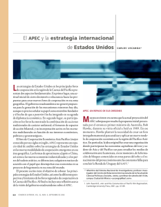El APEC y la estrategia internacional de Estados Unidos CARLOS