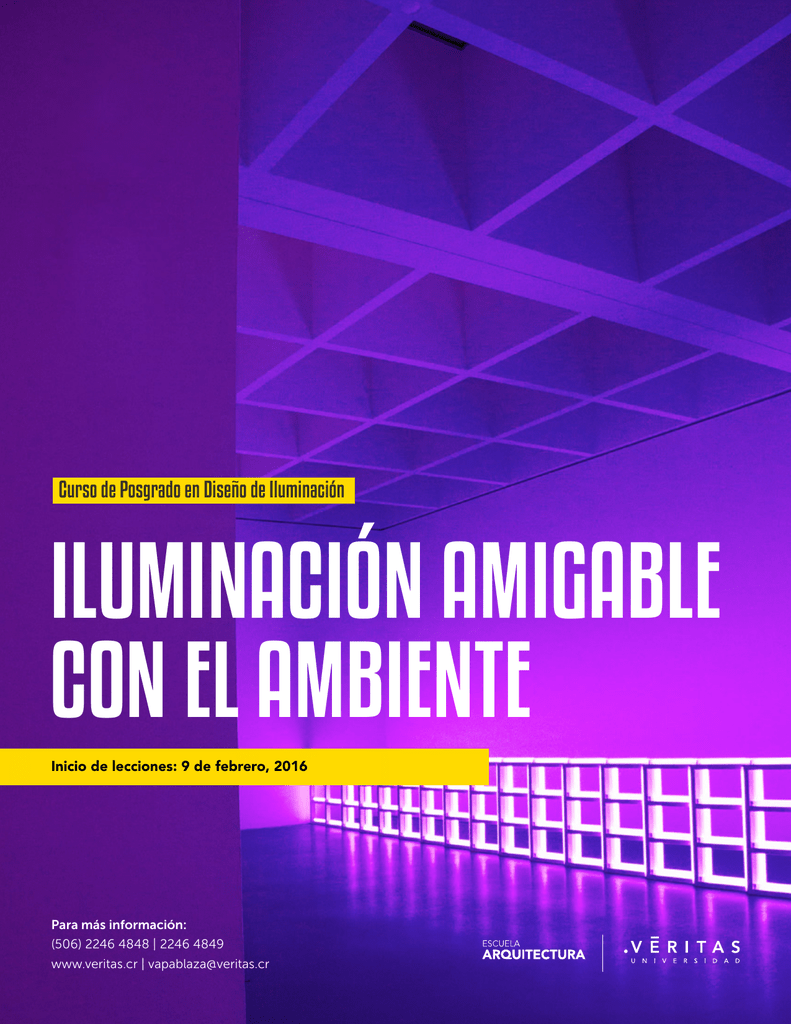 Curso De Posgrado En Diseño De Iluminación