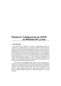 Configuración de TCP/IP en Windows XP y Linux