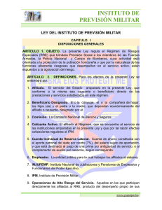 Ley IPM - Instituto de Previsión Militar