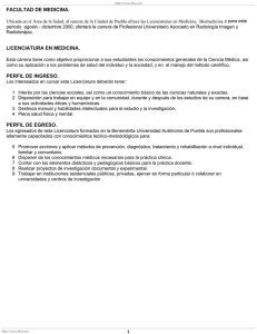 Licenciaturas en Medicina - Benemérita Universidad Autónoma de