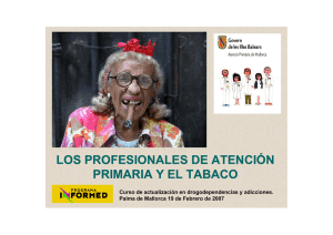 Los profesionales de Atención Primaria y el tabaco.