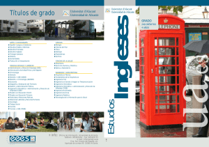 Estudios Ingleses - Universidad de Alicante