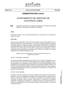 AYUNTAMIENTO DE SANTIAGO DE CALATRAVA (JAÉN)