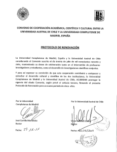 Convenio de Cooperación académica, científica y Cultural con La