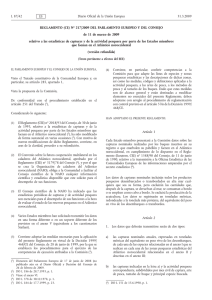 REGLAMENTO (CE) No 217/2009 DEL PARLAMENTO EUROPEO