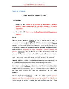 Capítulo XXV Familia Romana FAMILIA ROMANA Teseo, Ariadna y