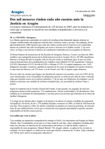Dos mil menores rinden cada año cuentas ante la Justicia en Aragón