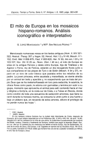 El mito de Europa en los mosaicos hispano