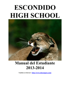 Cougar Alma Mater - Escondido High School